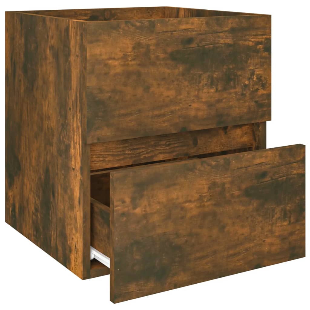 Servantskap røkt eik 41x38,5x45 cm konstruert tre