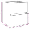 Servantskap røkt eik 41x38,5x45 cm konstruert tre