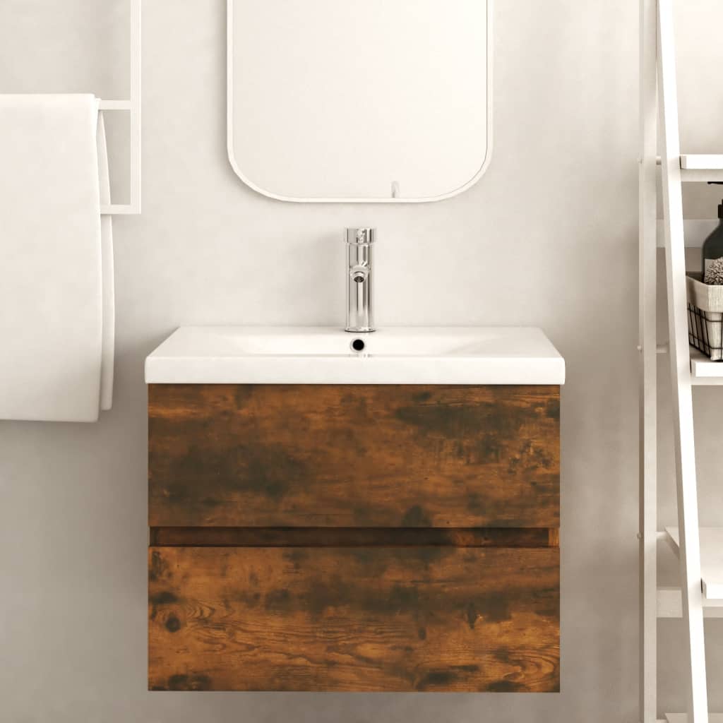Servantskap røkt eik 60x38,5x45 cm konstruert tre
