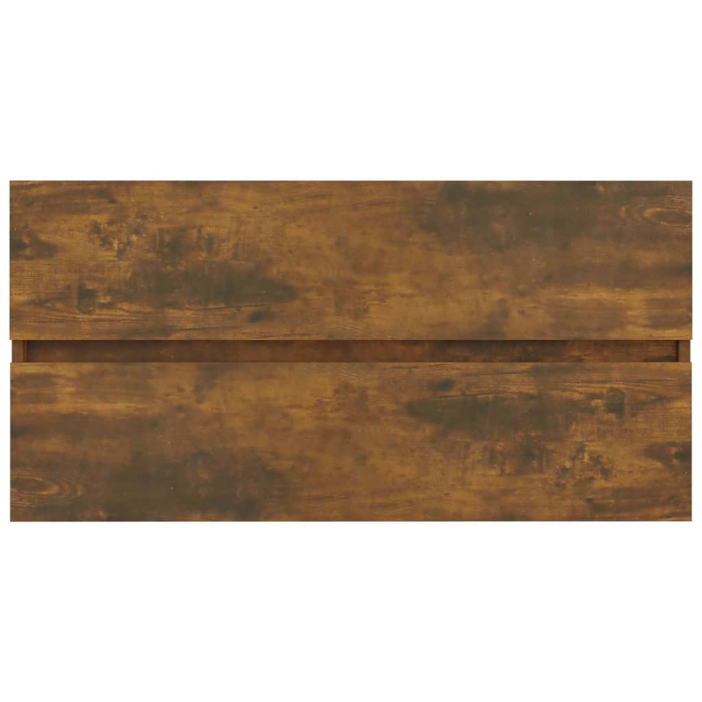 Servantskap røkt eik 90x38,5x45 cm konstruert tre