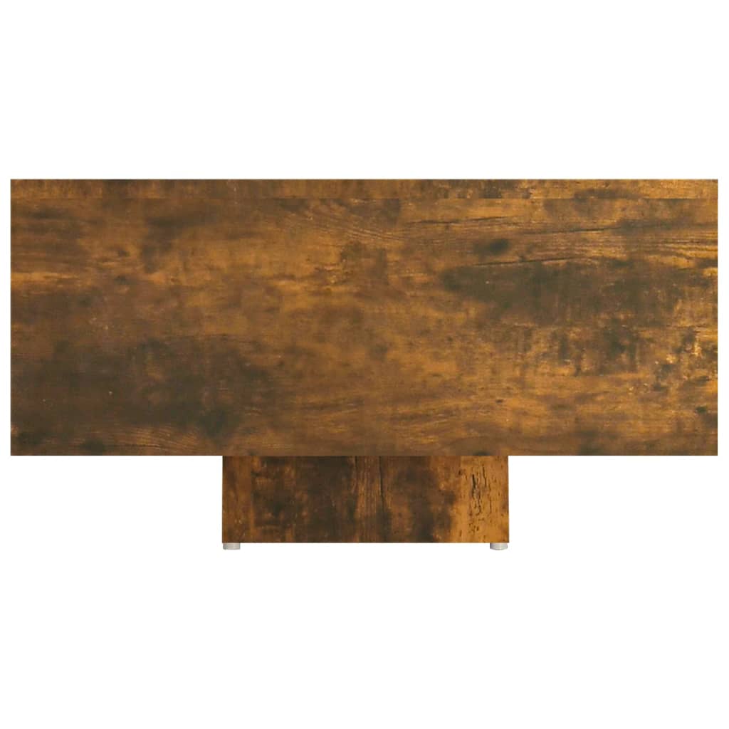Salongbord røkt eik 85x55x31 cm konstruert tre