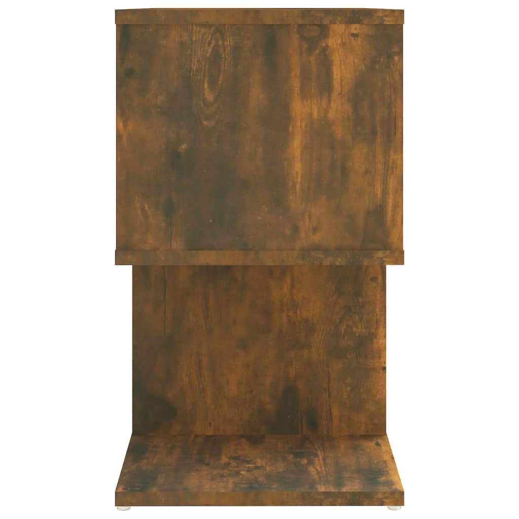Nattbord 2 stk røkt eik 50x30x51,5 cm konstruert tre