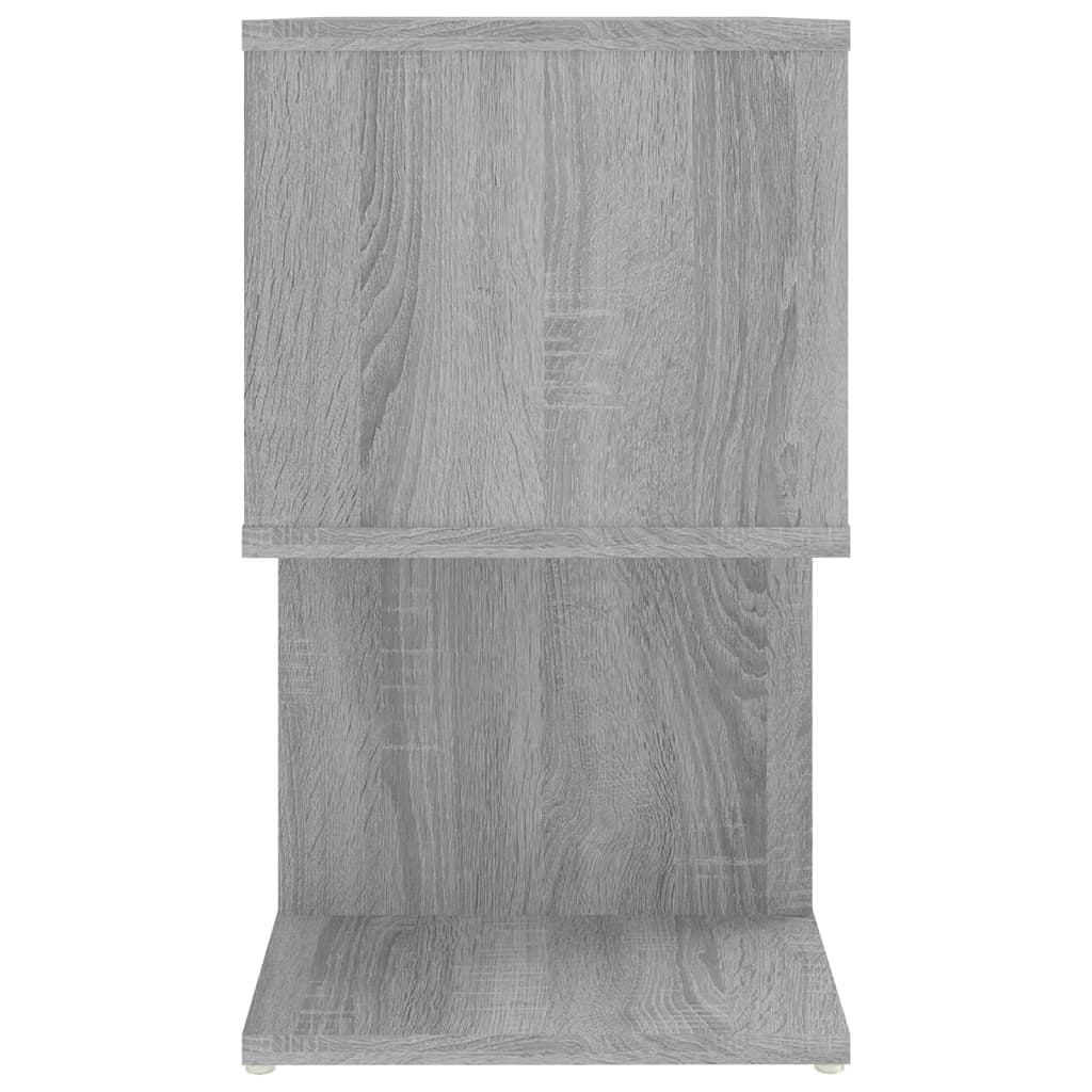 Nattbord 2 stk grå sonoma 50x30x51,5 cm konstruert tre