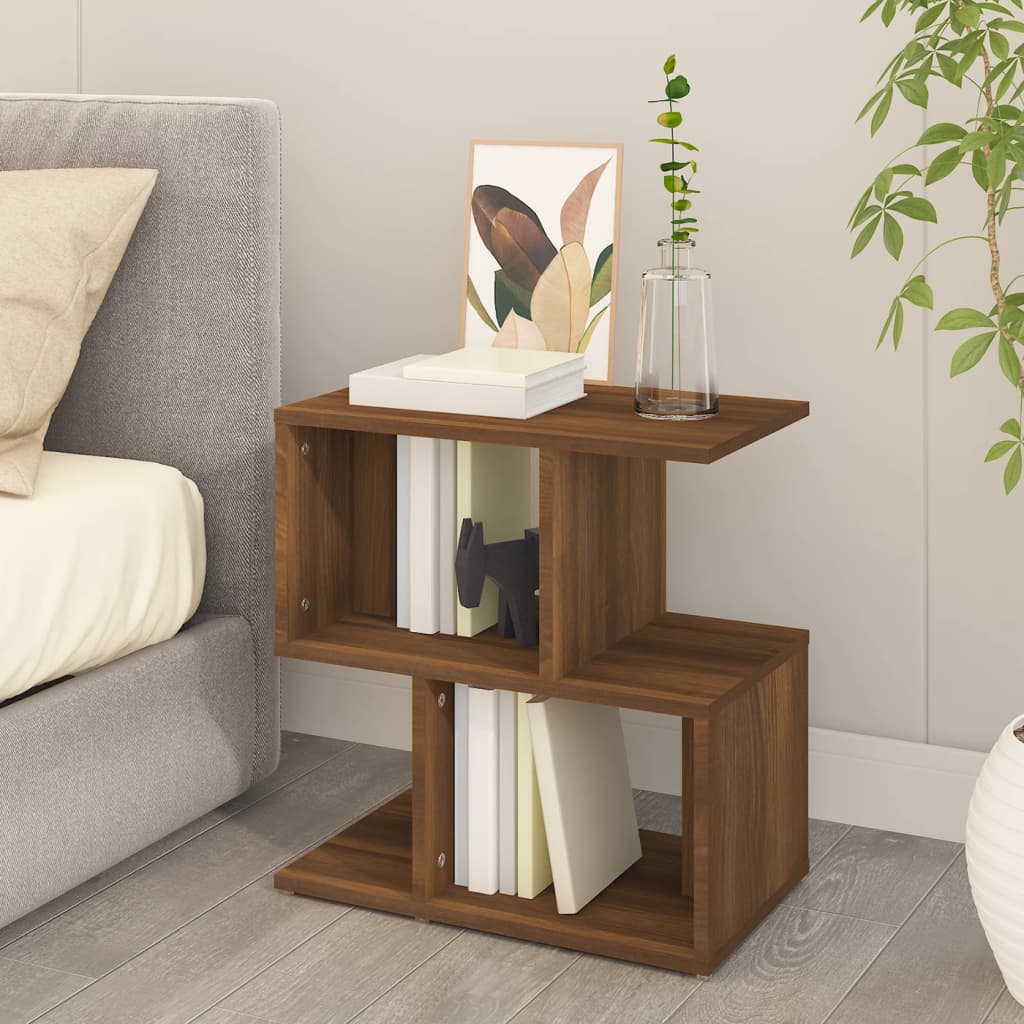 Nattbord 2 stk brun eik 50x30x51,5 cm konstruert tre