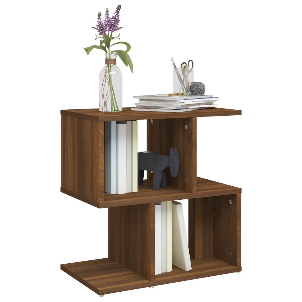 Nattbord 2 stk brun eik 50x30x51,5 cm konstruert tre