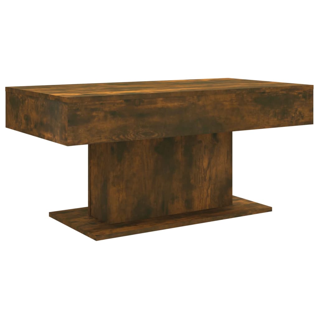 Salongbord røkt eik 96x50x45 cm konstruert tre