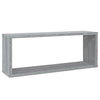 Vegghyller kube 2 stk grå sonoma 60x15x23 cm konstruert tre