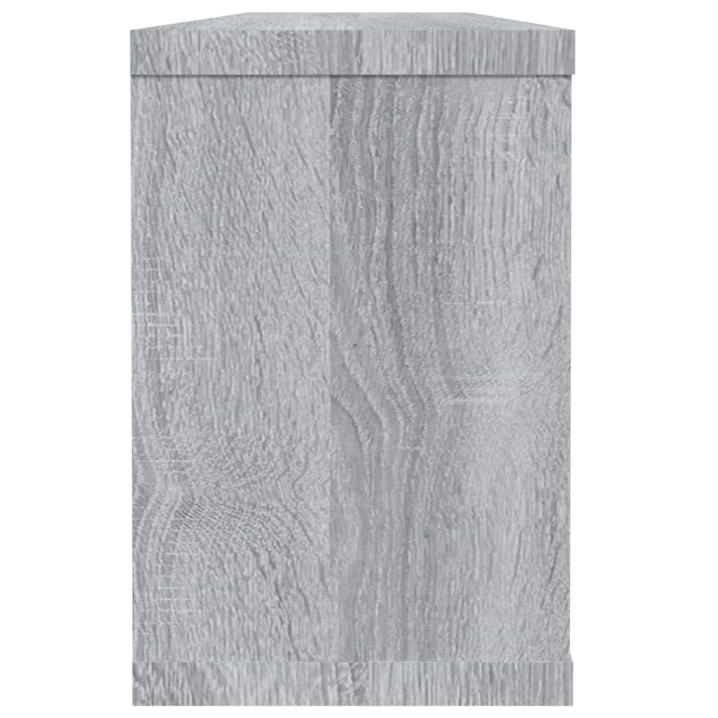 Vegghyller kube 2 stk grå sonoma 60x15x23 cm konstruert tre