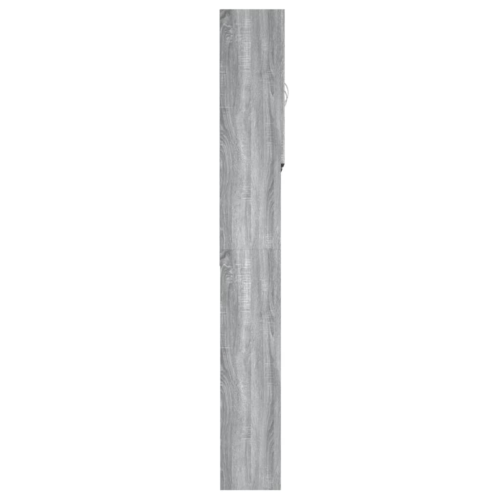 Vaskemaskinskap grå sonoma eik 64x25,5x190 cm