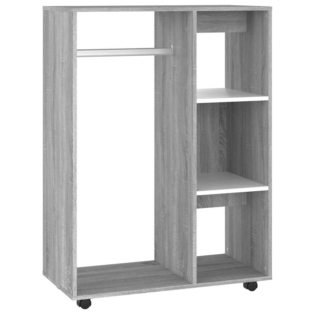Garderobe grå sonoma 80x40x110 cm konstruert tre