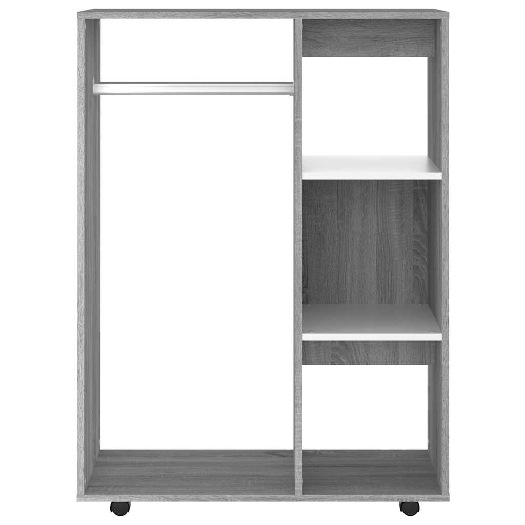 Garderobe grå sonoma 80x40x110 cm konstruert tre