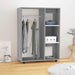 Garderobe grå sonoma 80x40x110 cm konstruert tre