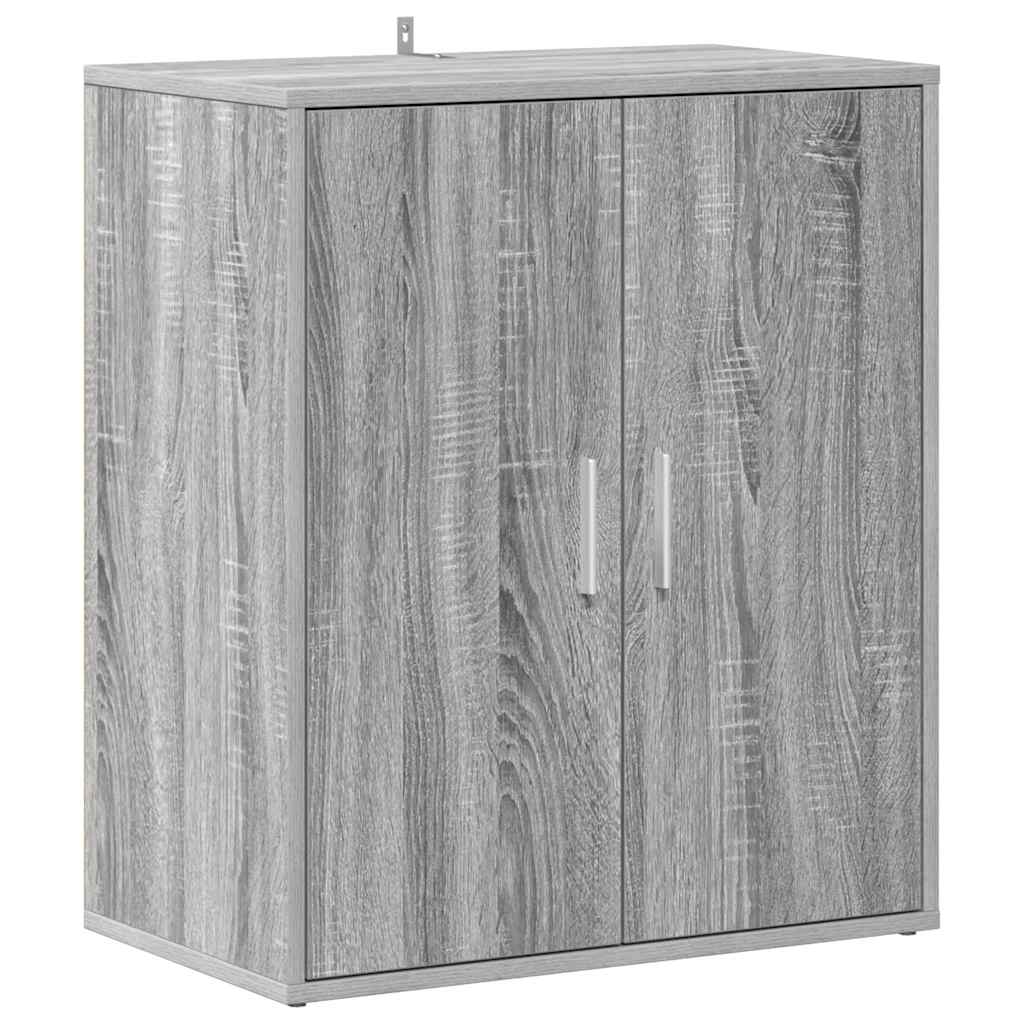 Skohylle grå sonoma 60x35x70 cm konstruert tre
