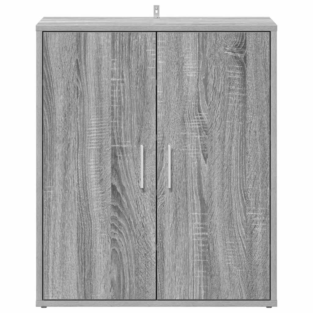 Skohylle grå sonoma 60x35x70 cm konstruert tre