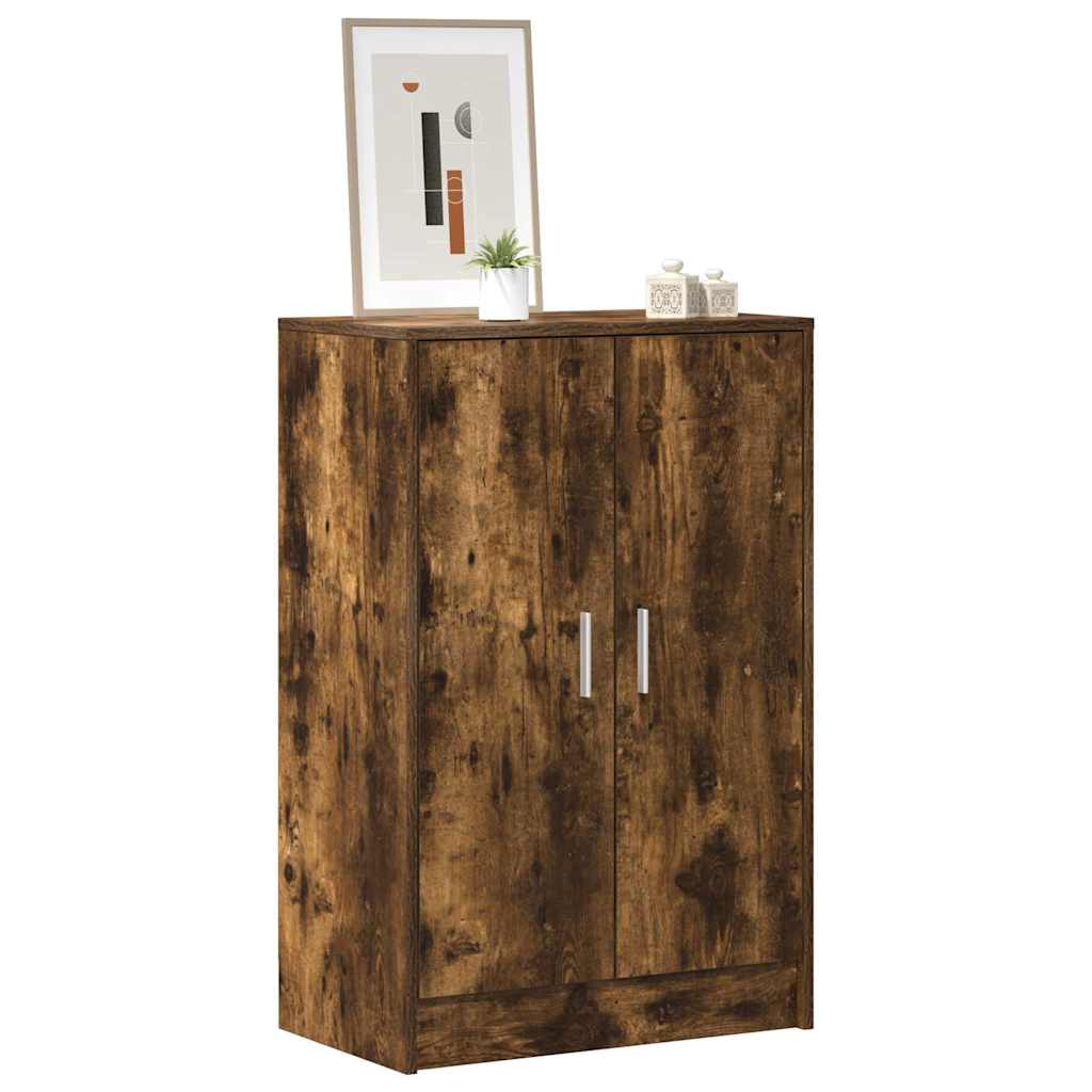 Skohylle røkt eik 60x35x92 cm konstruert tre