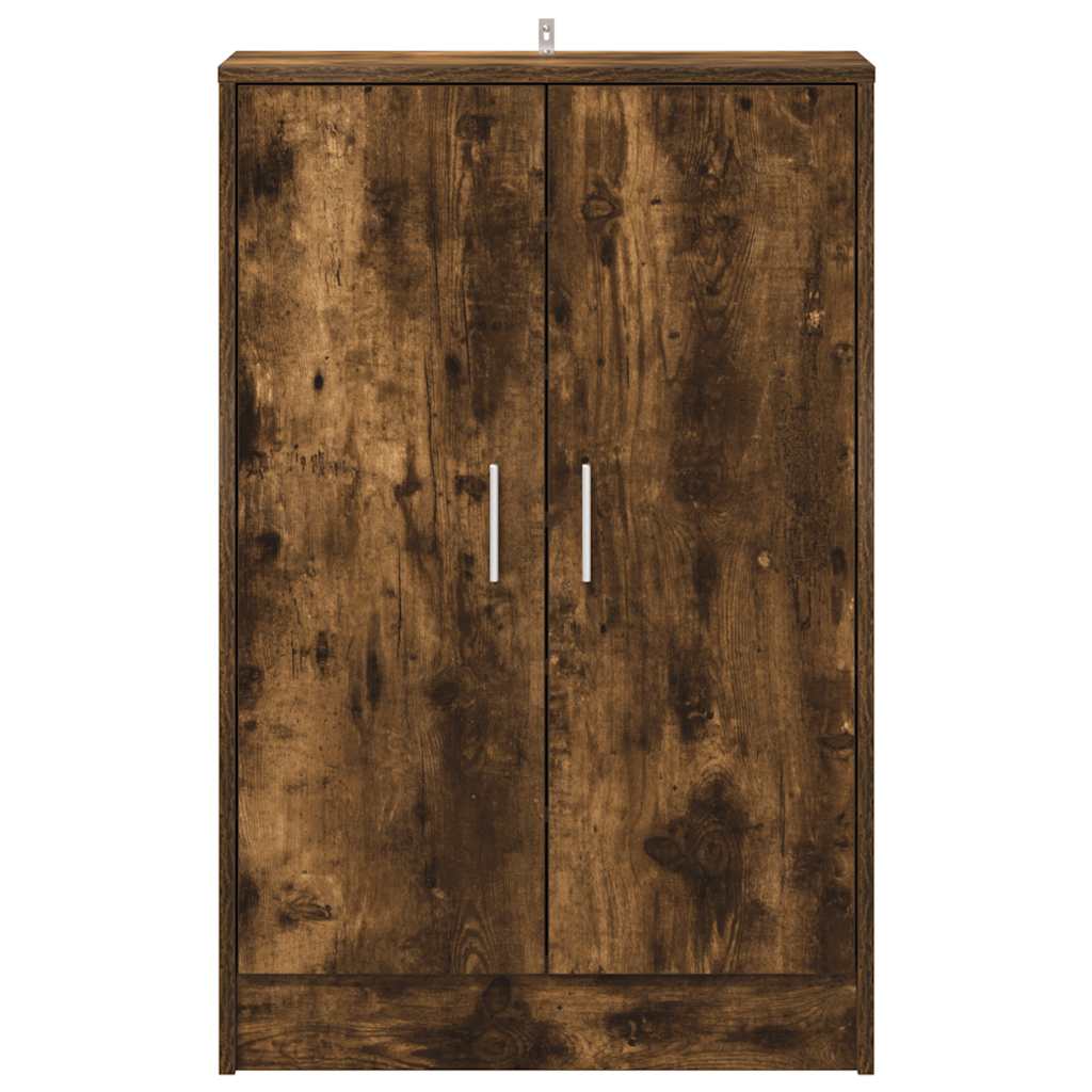 Skohylle røkt eik 60x35x92 cm konstruert tre
