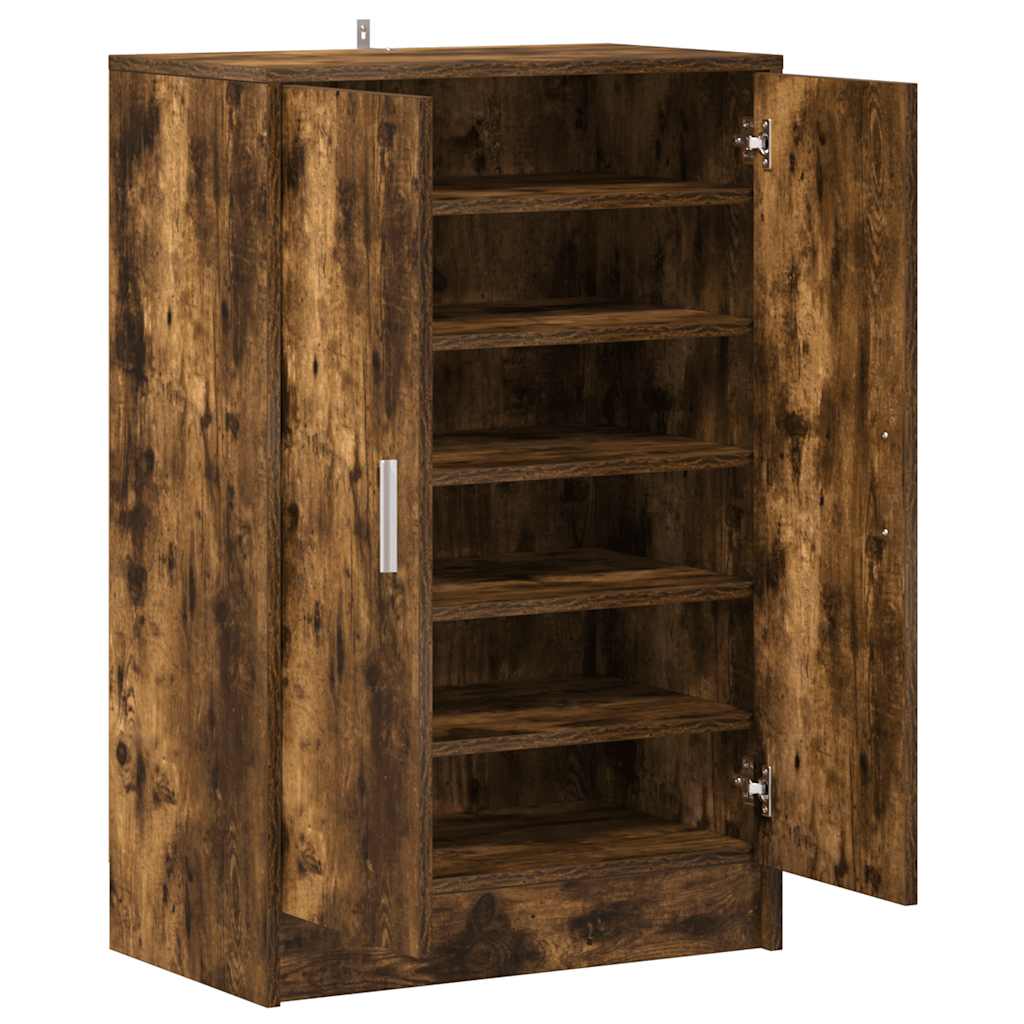 Skohylle røkt eik 60x35x92 cm konstruert tre