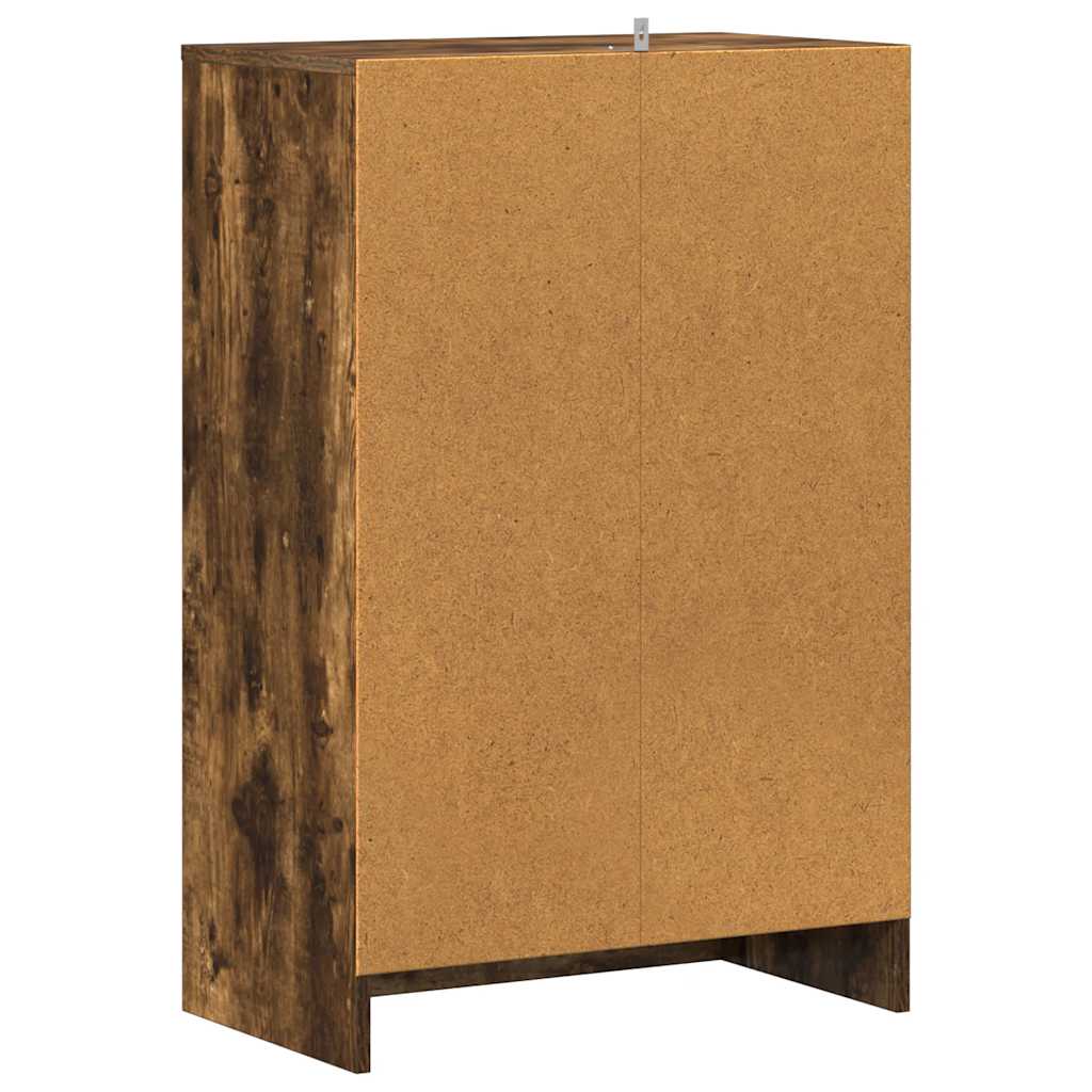 Skohylle røkt eik 60x35x92 cm konstruert tre