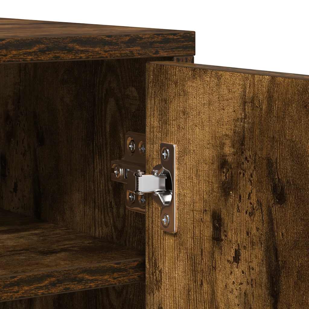 Skohylle røkt eik 60x35x92 cm konstruert tre