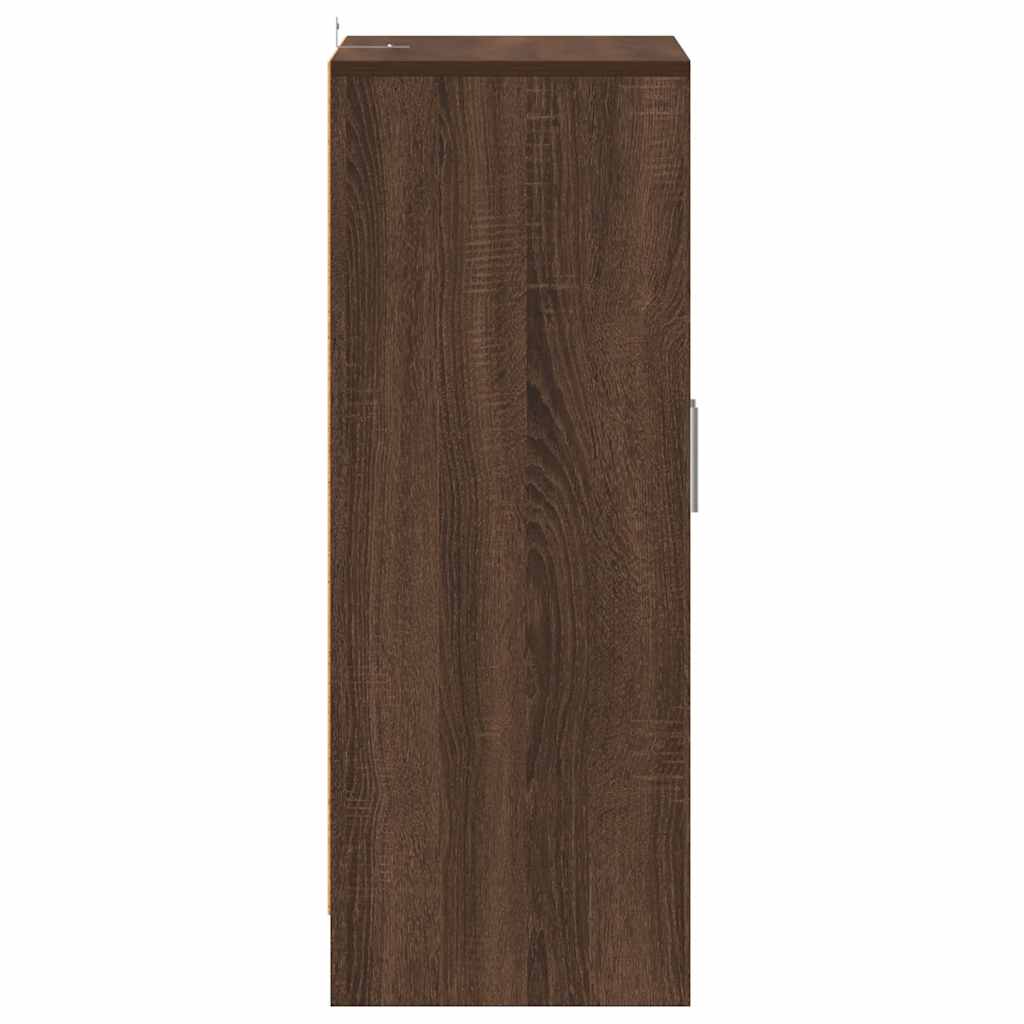 Skohylle brun eik 60x35x92 cm konstruert tre