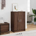 Skohylle brun eik 60x35x92 cm konstruert tre