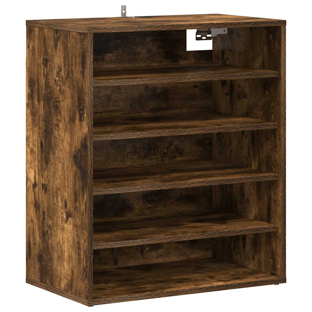 Skohylle grå sonoma 60x35x70 cm konstruert tre