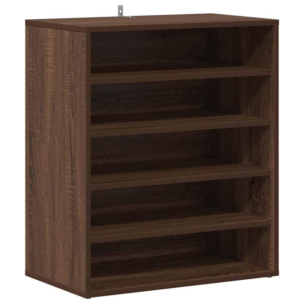 Skohylle brun eik 60x35x70 cm konstruert tre