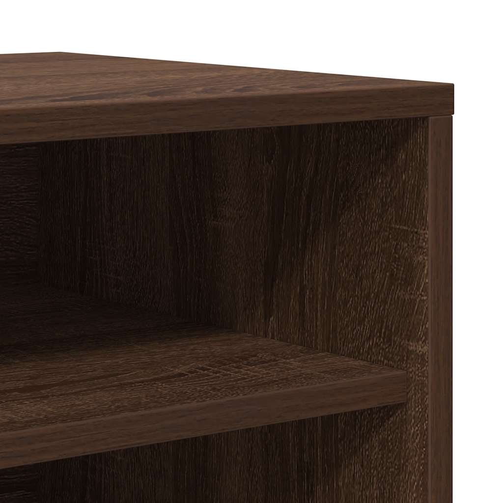 Skohylle brun eik 60x35x70 cm konstruert tre