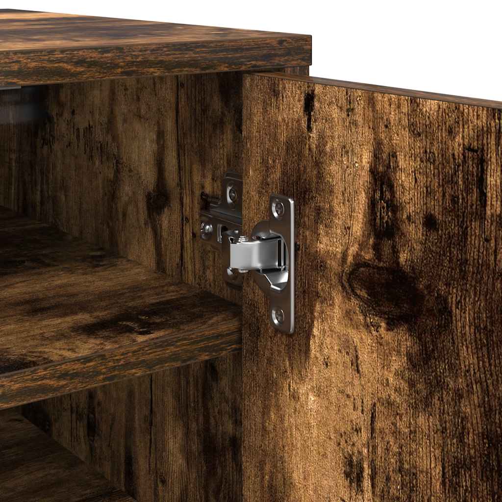 Skohylle røkt eik 32x35x92 cm konstruert tre
