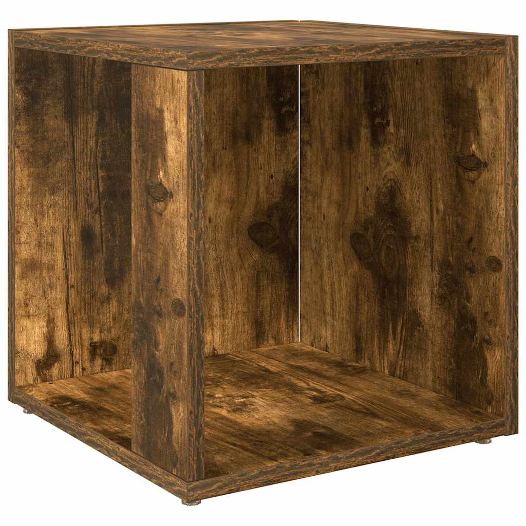 Sidebord røkt eik 33x33x34,5 cm konstruert tre
