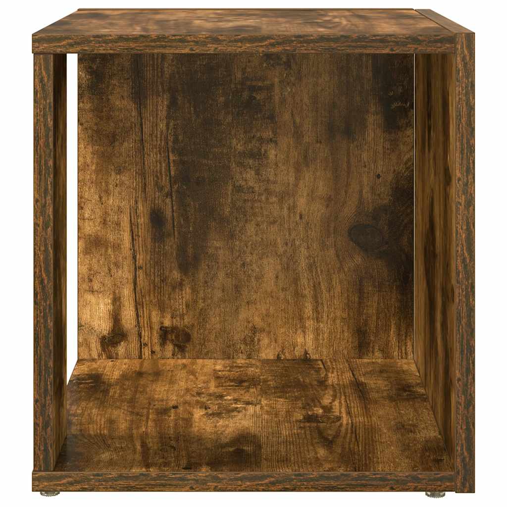 Sidebord røkt eik 33x33x34,5 cm konstruert tre