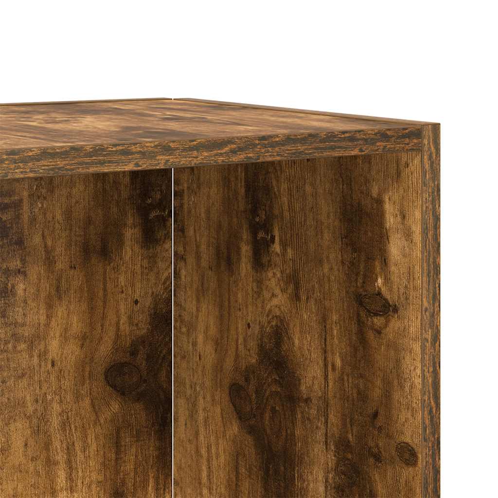 Sidebord røkt eik 33x33x34,5 cm konstruert tre