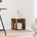 Sidebord røkt eik 33x33x34,5 cm konstruert tre