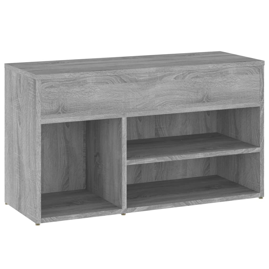 Skobenk grå sonoma 80x30x45 cm konstruert tre