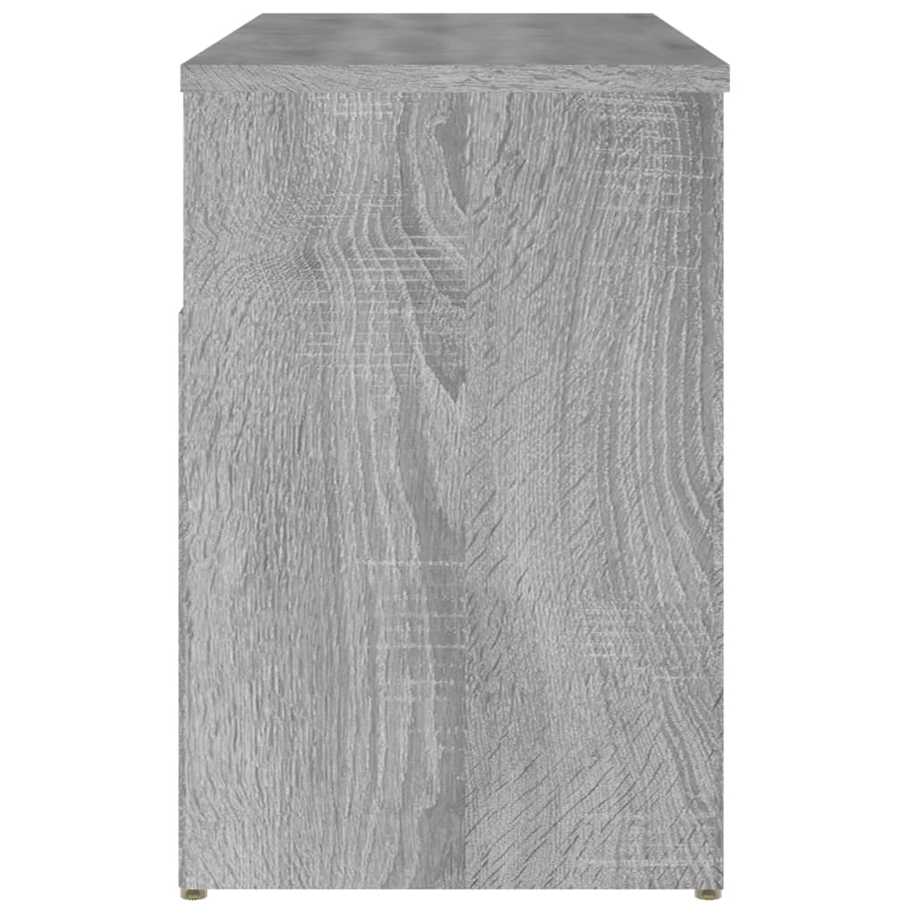 Skobenk grå sonoma 80x30x45 cm konstruert tre