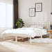 Sengeramme hvit 135x190 cm Double heltre