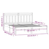 Sengeramme 150x200 cm King Size heltre