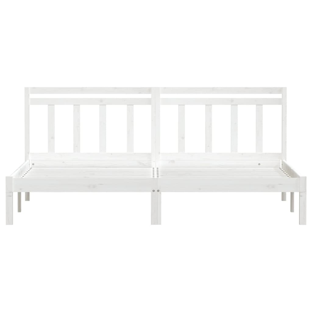 Sengeramme hvit 180x200 cm Super King heltre