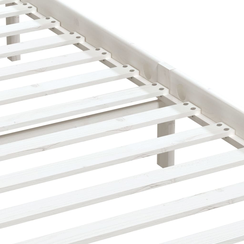 Sengeramme hvit 180x200 cm Super King heltre