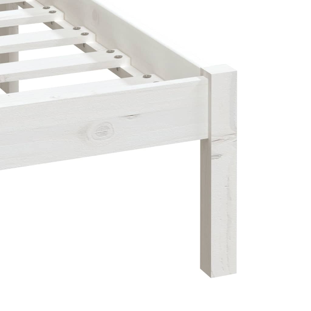 Sengeramme hvit 180x200 cm Super King heltre
