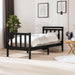 Sengeramme svart 75x190 cm Small Single heltre