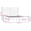 Sengeramme heltre furu 140x190 cm