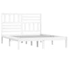 Sengeramme hvit heltre furu 140x190 cm