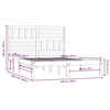 Sengeramme heltre furu 120x200 cm