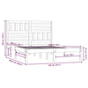 Sengeramme 150x200 cm heltre furu
