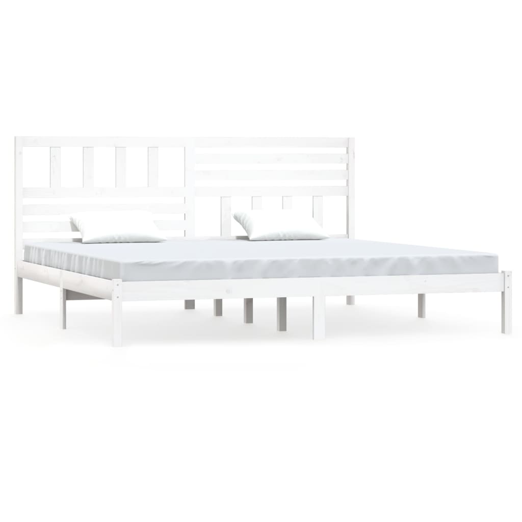 Sengeramme uten madrass hvit 180x200 cm heltre furu