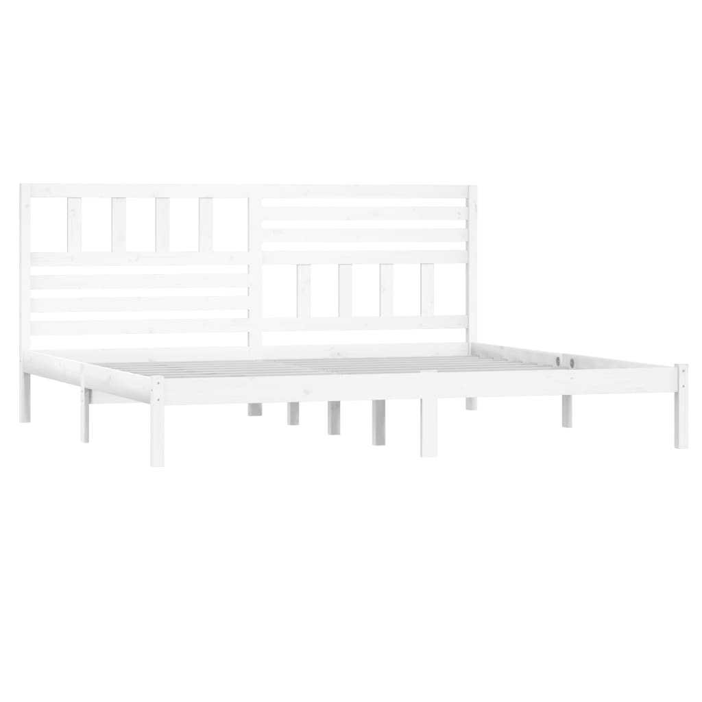 Sengeramme uten madrass hvit 180x200 cm heltre furu