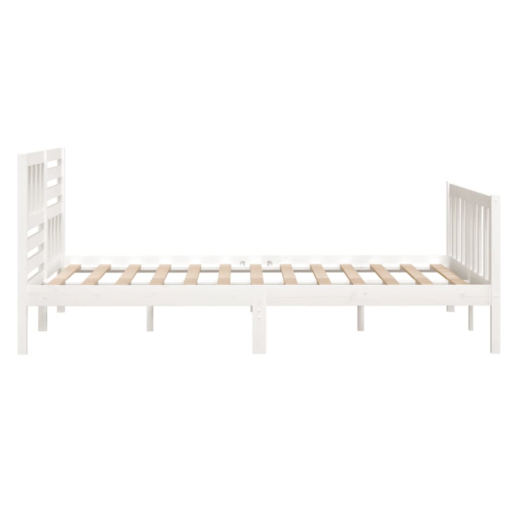 Sengeramme hvit 120x190 cm Small Double heltre