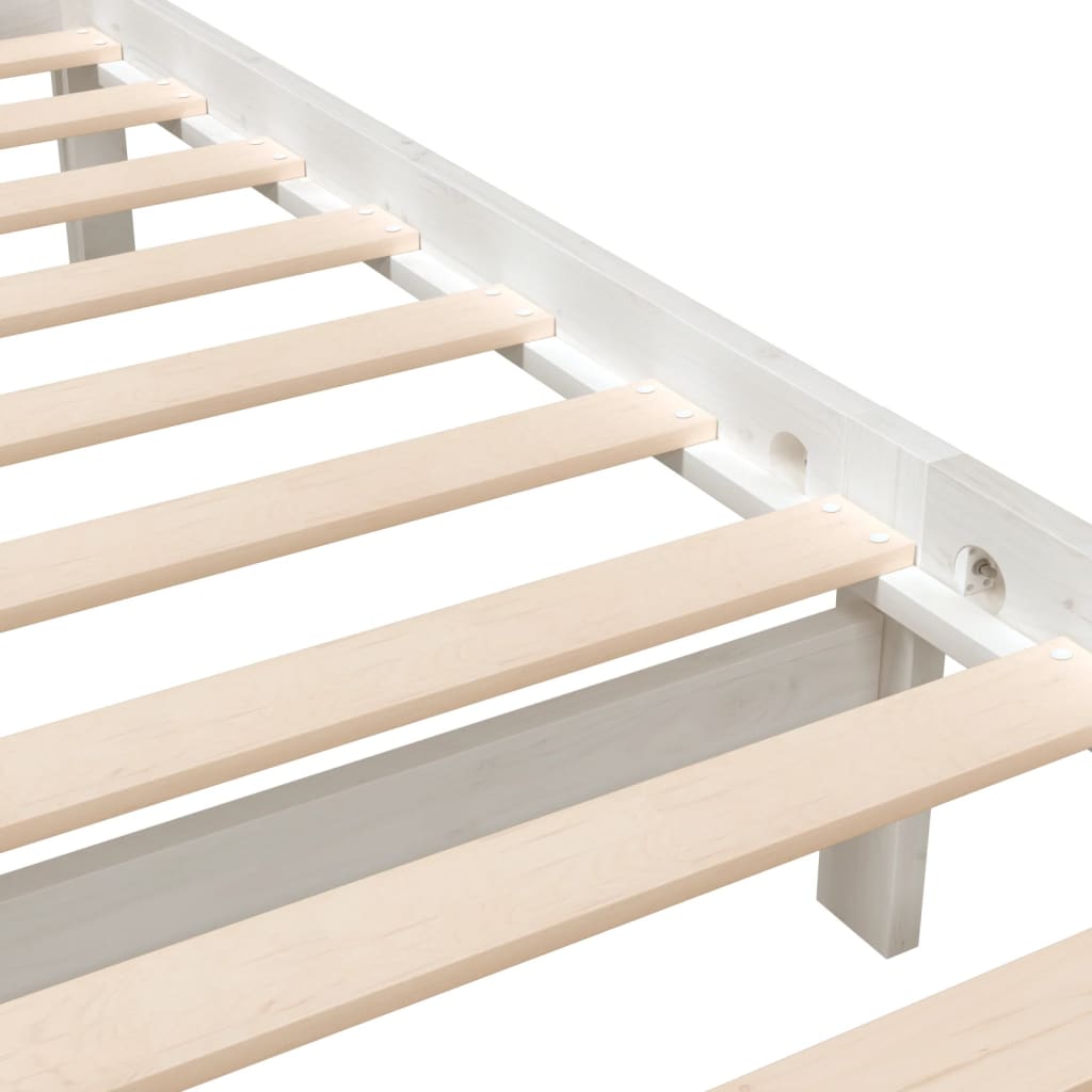 Sengeramme hvit 120x190 cm Small Double heltre