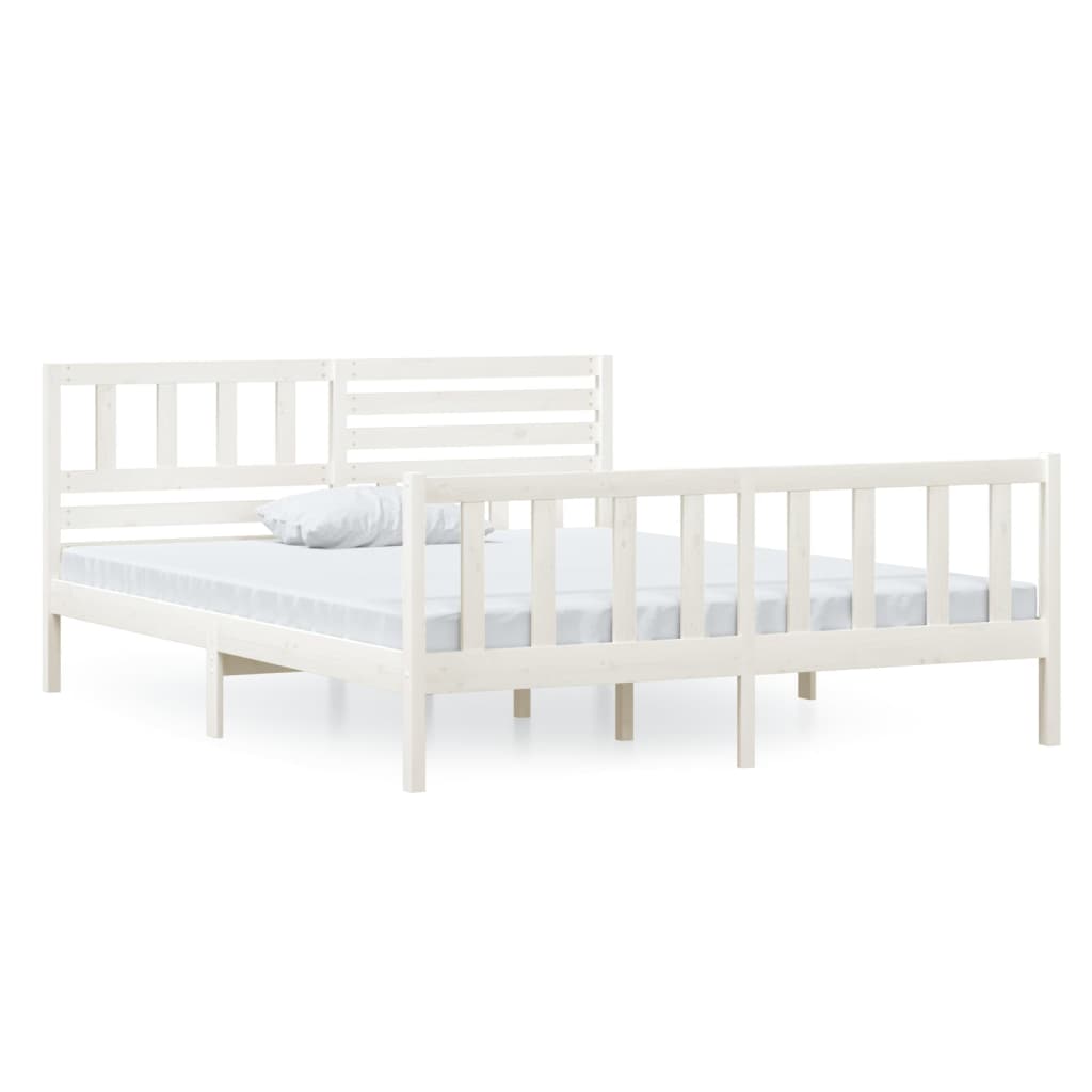 Sengeramme hvit heltre 120x200 cm
